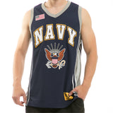 Basketball Jersey, Navy, Navy, L