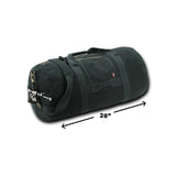 Side Zip Duffle Bags, Black, M