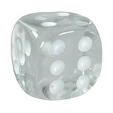 Role 4 Initiative D6 18Mm Translucent Clear W/White (12)
