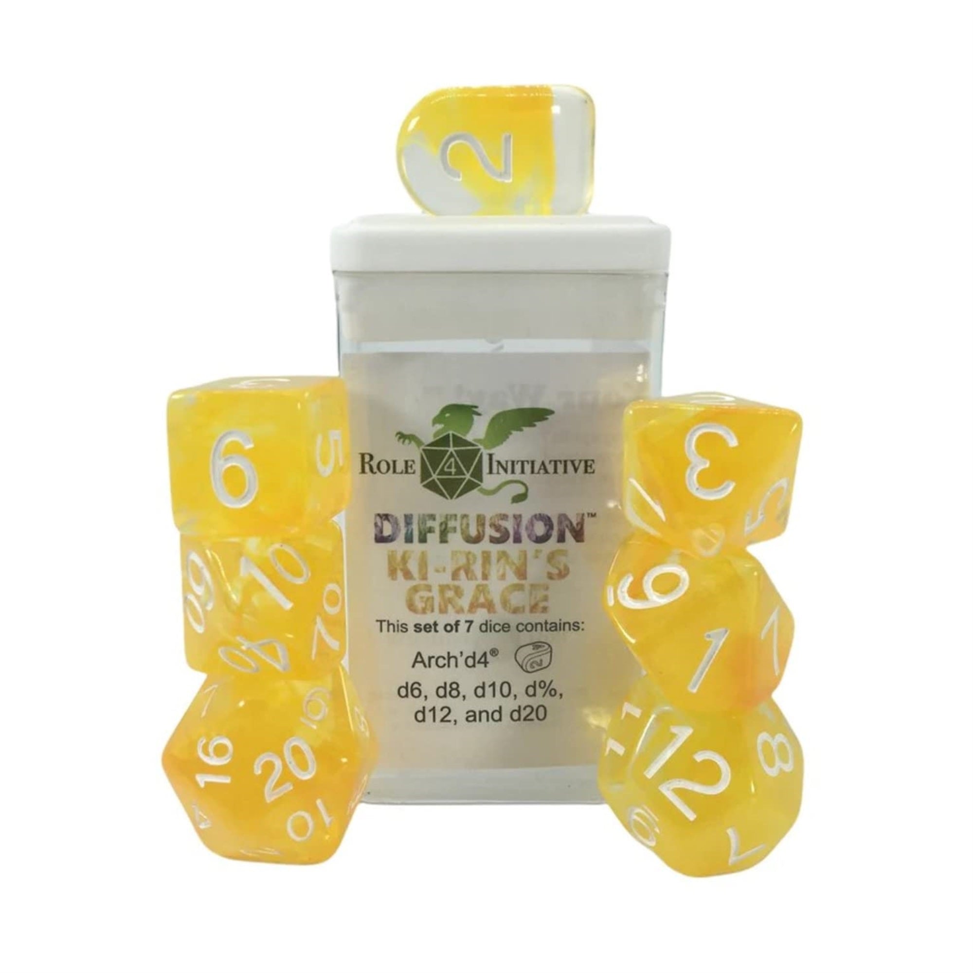 Role 4 Initiative Diffusion Poly Set - Ki-Rin'S Grace W/Numbers (7)