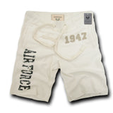 Brighton Beach Shorts,Airforce, Cream Xl