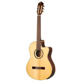 Performer Series Solid Top Slim Neck Acoustic-Electric Nylon Classical Guitar With Bag