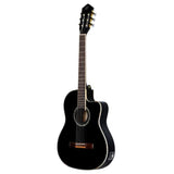 Family Series Pro Solid Top Thinline Acoustic-Electric Nylon Classical Guitar With Bag