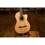 Performer Series Solid Top Medium Neck Acoustic-Electric Nylon Classical Guitar With Bag