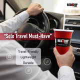 Reusable Party Cups & Lids w/ Straws – 24oz