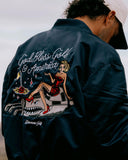 God Bless America Bomber Jacket - Navy