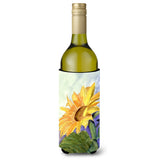 Flower - Sunflower Wine Bottle Beverage Insulator Beverage Insulator Hugger Rdr2001Literk
