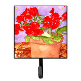 Caroline'S Treasures Rdr2004Sh4 Flower-Geranium Leash Or Key Holder, Small, Multicolor