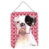 Caroline'S Treasures Cooper Love And Hearts Boxer Aluminium Metal Wall Or Door Hanging Prints, 16 X 12