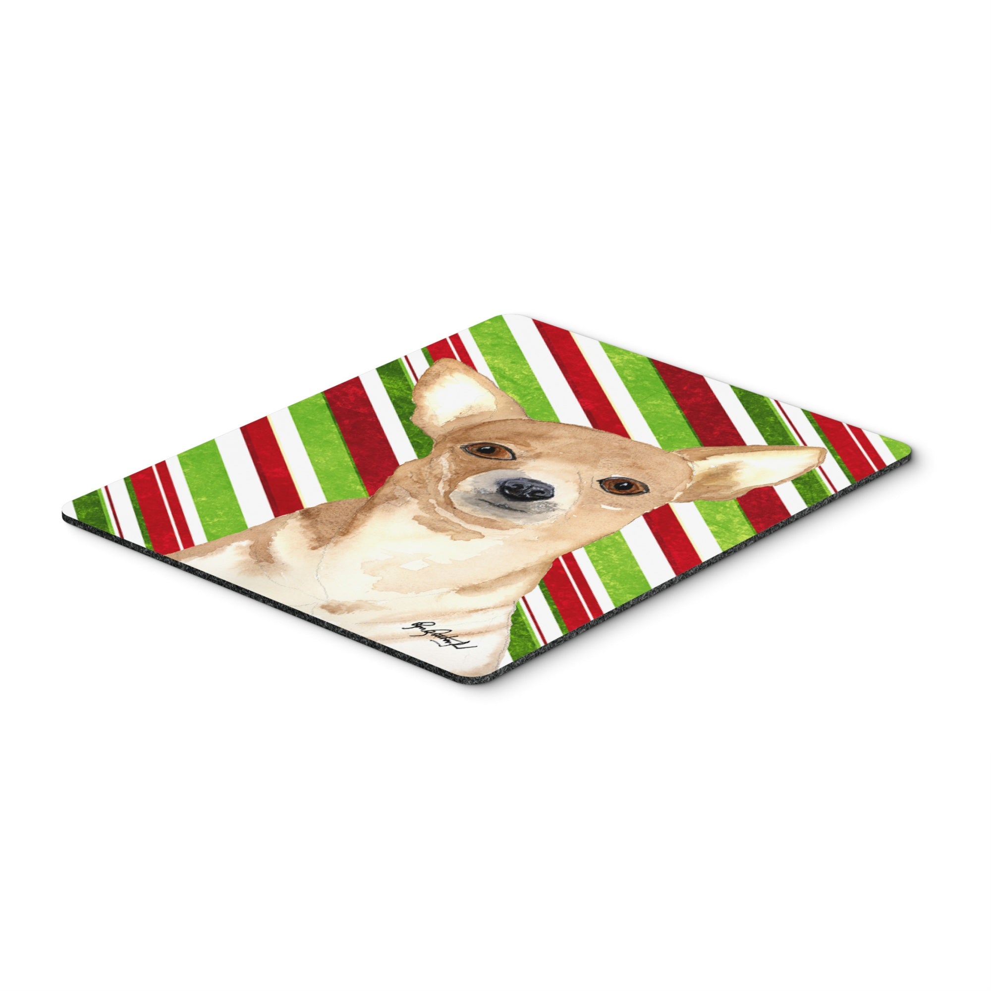 Caroline'S Treasures Candy Stripe Chihuahua Christmas Mouse Pad/Hot Pad/Trivet (Rdr3010Mp)