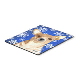 Caroline'S Treasures White Snowflake Chihuahua Christmas Mouse Pad/Hot Pad/Trivet (Rdr3011Mp)