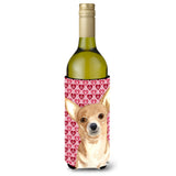 Chihuahua Love And Hearts Wine Bottle Beverage Insulator Beverage Insulator Hugger Rdr3014Literk