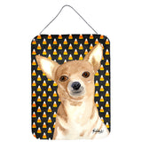 Caroline'S Treasures Candy Corn Chihuahua Halloween Aluminium Metal Wall Or Door Hanging Prints, 16 X 12