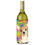 Eggravaganza Chihuahua Easter Wine Bottle Beverage Insulator Beverage Insulator Hugger Rdr3017Literk