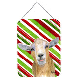 Caroline'S Treasures Candy Cane Goat Christmas Aluminium Metal Wall Or Door Hanging Prints, 16 X 12
