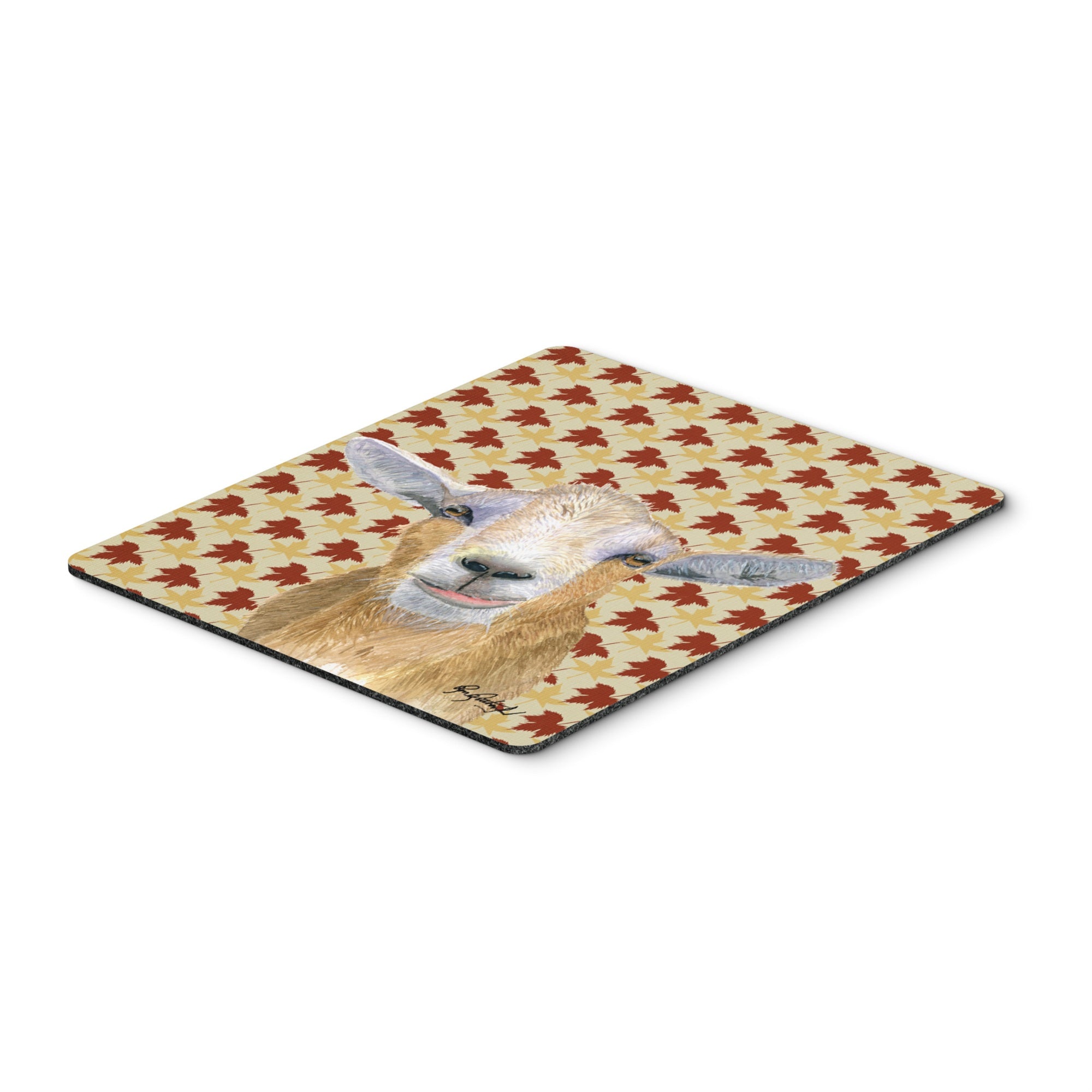 Caroline'S Treasures Fall Leaves Goat Mouse Pad/Hot Pad/Trivet (Rdr3027Mp)