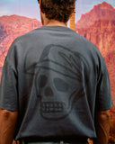Faded Skull Caddie Tee - Faded Indigo