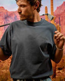 Faded Skull Caddie Tee - Faded Indigo