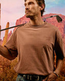 Faded Skull Caddie Tee - Faded Salmon