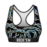Women's Sports Bra - Chains All-Over
