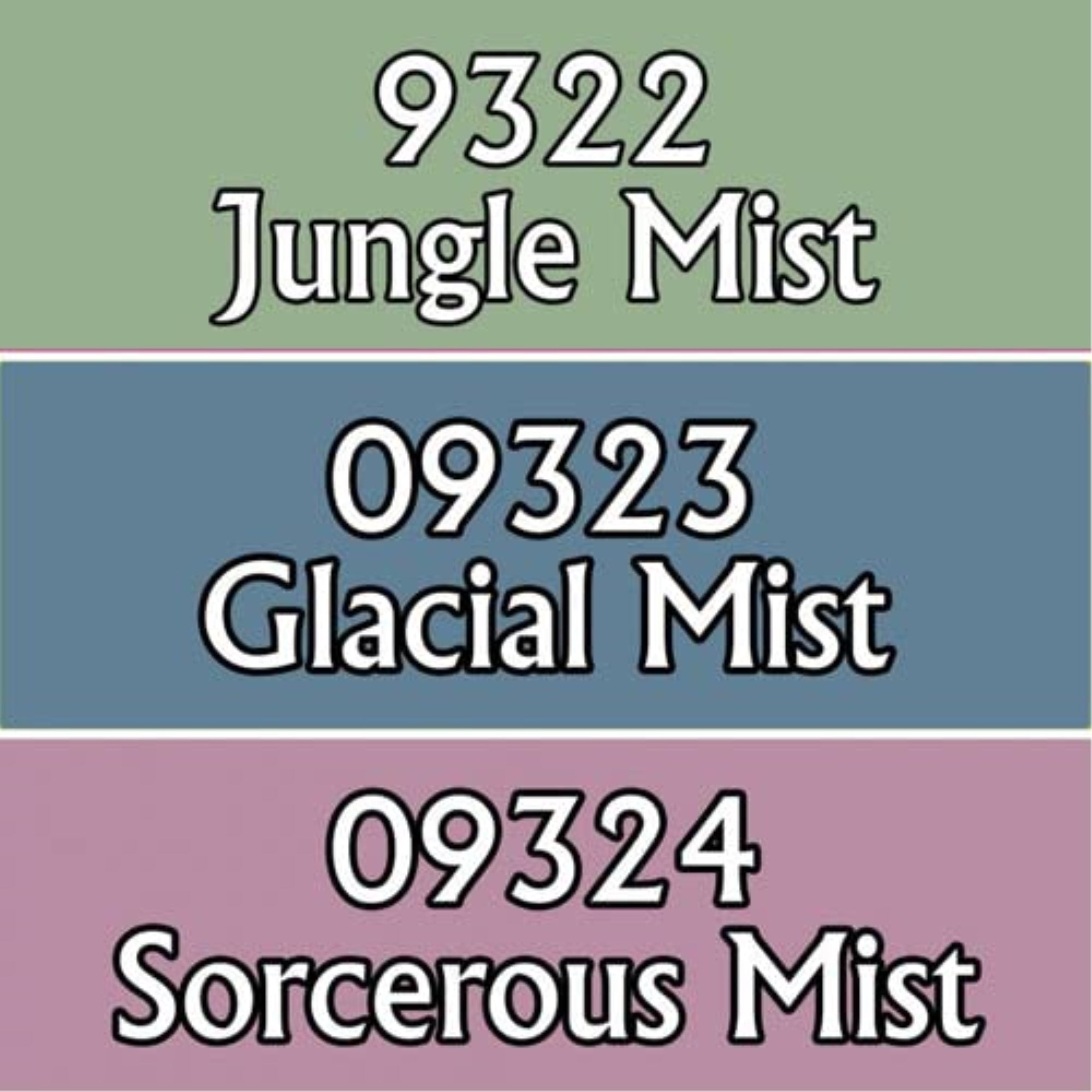 Master Series Paints: Misty Colors Triad