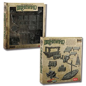 Pirate City Of Brinewind Boxed Set Accessories Miniatures 25Mm Heroic Scale Figure Bones Black