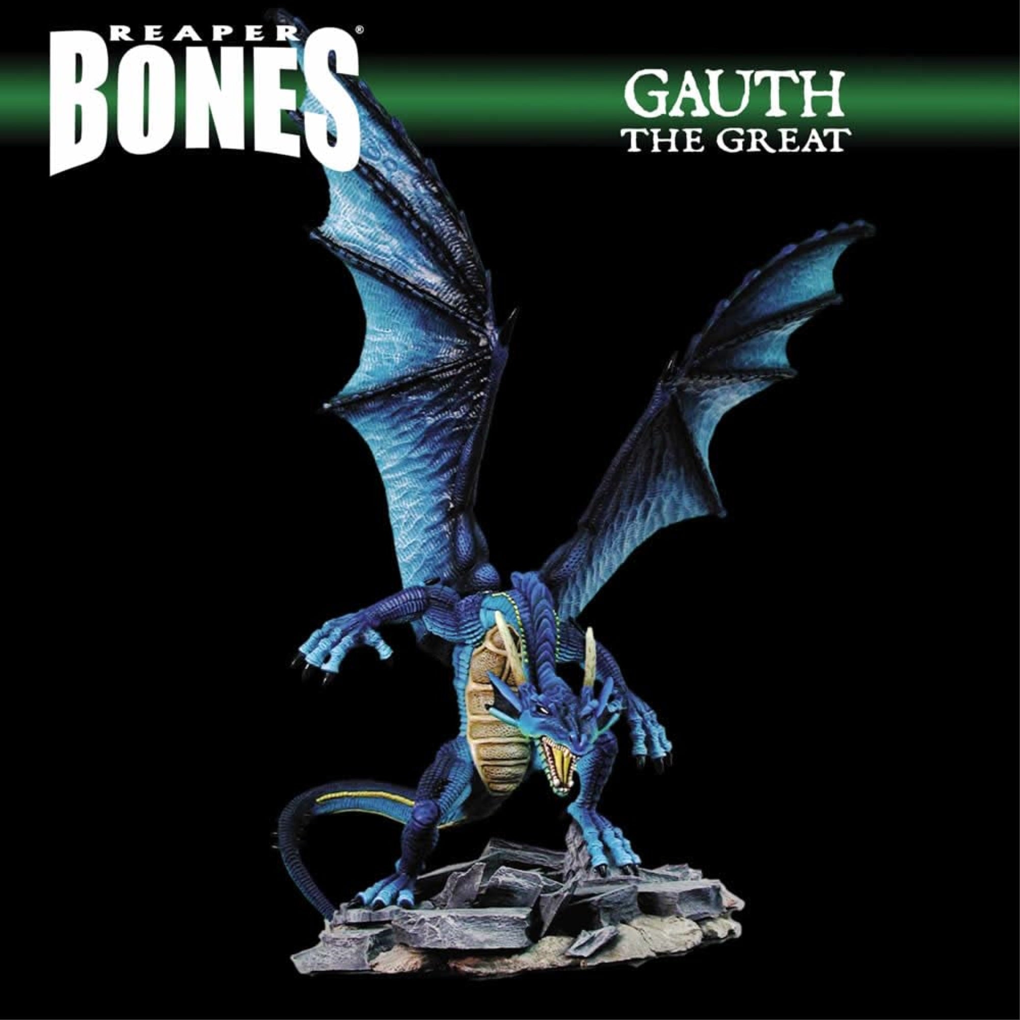 Reaper Gauth Dragon Miniature 25Mm Heroic Scale Figure Dark Heaven Bones Miniatures