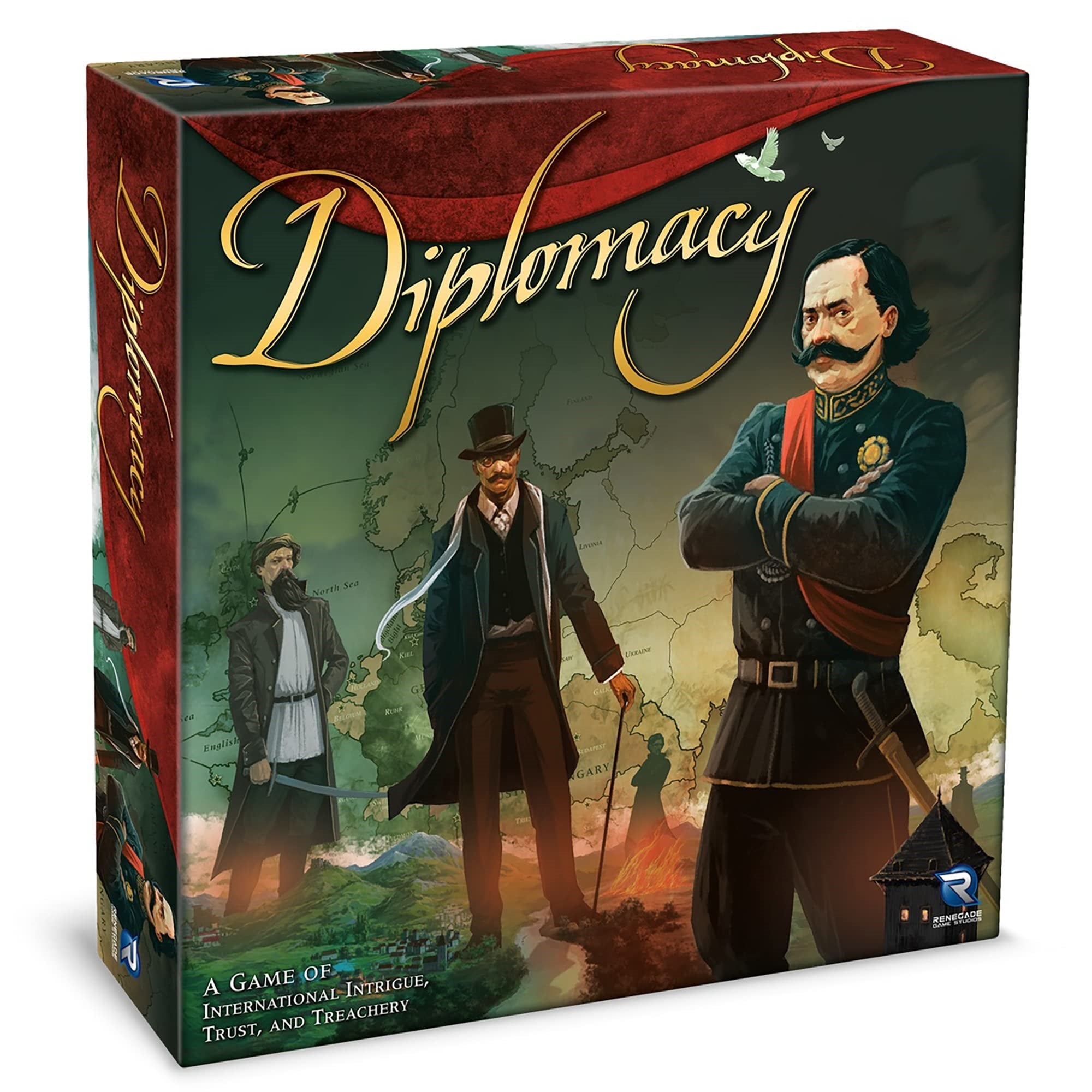 Renegade Game Studios Diplomacy - Renegade, Europe 20Th Century Strategy Board Game Of Alliances & Betrayal, Ages 12+, 2-7 Playe