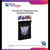 Renegade Game Studios: Transformers Rpg Decepticon Dice Bag - Roleplaying Game Accessory, Locking Drawstring Double-Lined Fabr