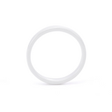 RG106WP B.Tiff Plain White Ceramic Ring