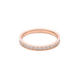 RG111RG B.Tiff Rose Gold Stacking .01 ct Eternity Ring [Thin Band]