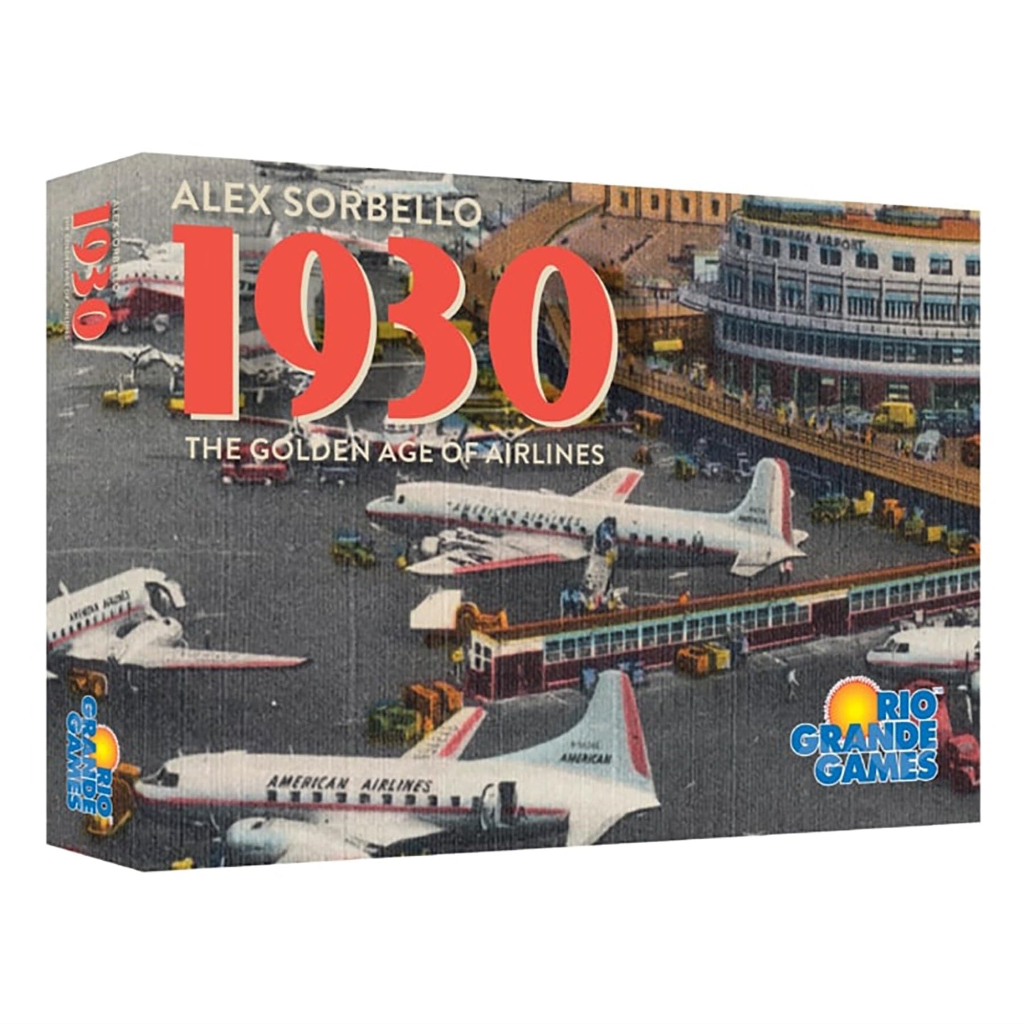 Rio Grande Games: 1930: The Golden Ages Of Airlines, Invest In Aviation, Wealth Building Economic Board Game, Ages 14+, 2-6 Play