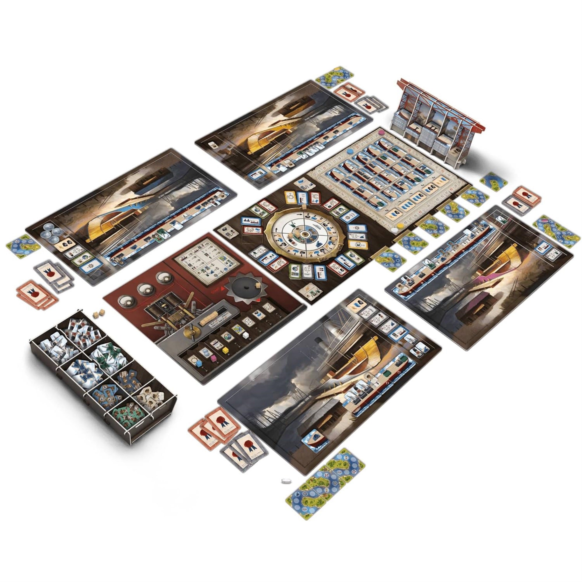 Rio Grande Games: Shipyard 2Nd Edition - Strategy Board Game, 19Th Century Shipbuilding, Economic & Worker Placement, Age 14+, 1