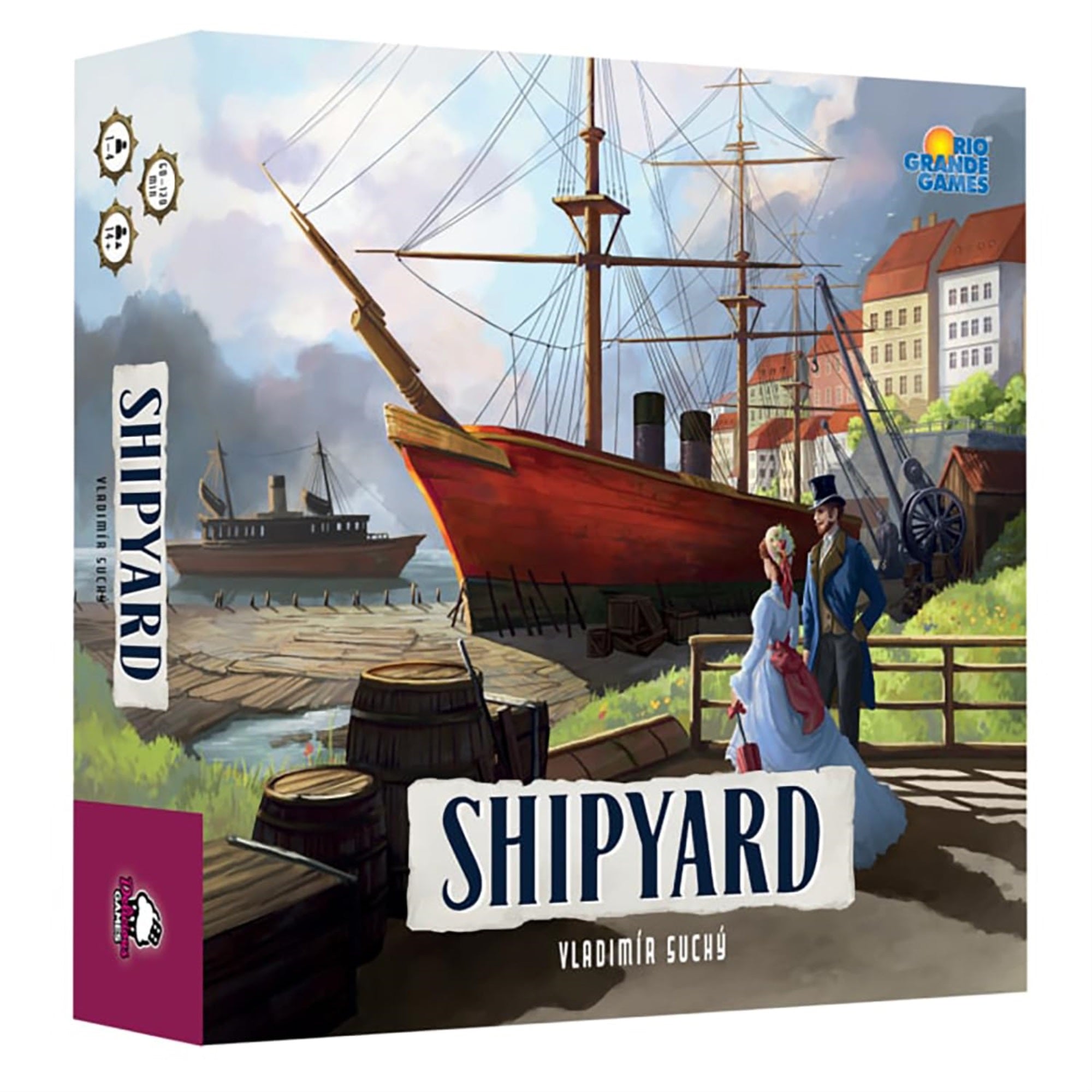 Rio Grande Games: Shipyard 2Nd Edition - Strategy Board Game, 19Th Century Shipbuilding, Economic & Worker Placement, Age 14+, 1