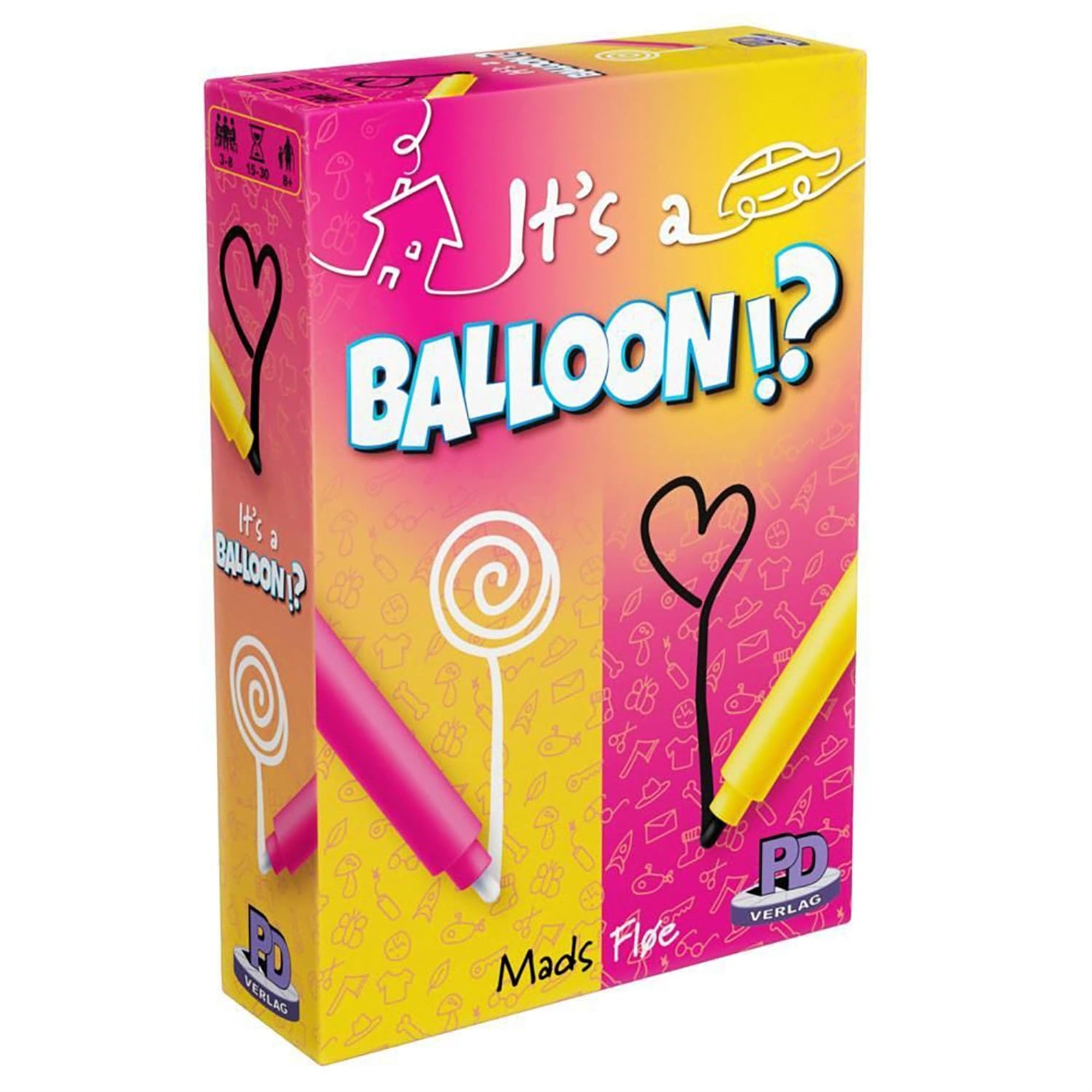Rio Grande Games: It'S A Balloon - Word Guessing Drawing Game, Hilarious Party Game, Interactive Family Game, Ages 8+, 3-8 Playe