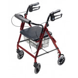 ROLLATOR ALUM HEMI BURGUNDY WALKABOUT HEMI, LUMEX