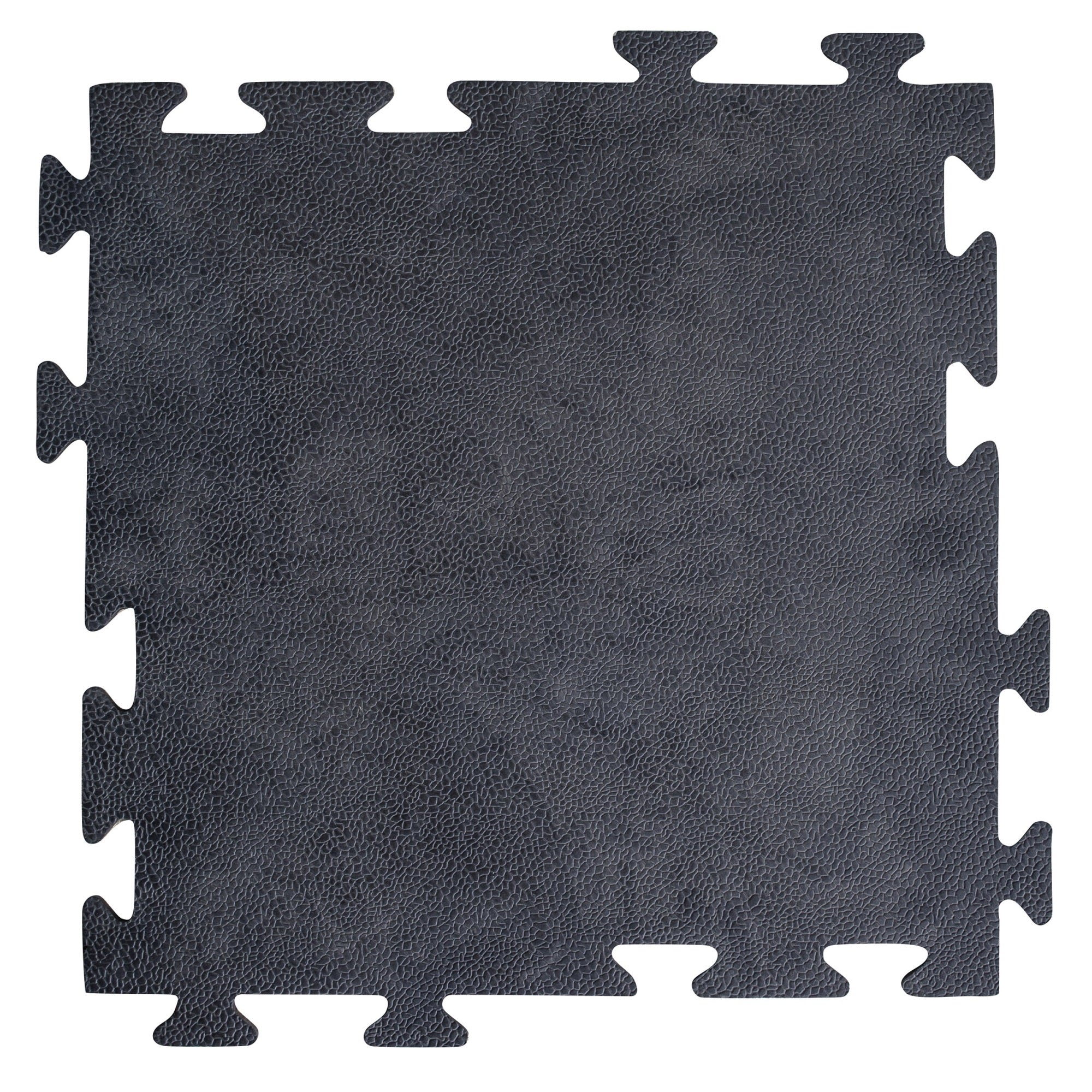 Amerihome Smooth Interlocking Square Rubber Tile Mats - 4 Pack