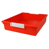 Tattle Tray with Label Holder, 6 QT, Orange