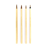 Royal & Langnickel RSET9149 Royal Zip N Close Brown Bamboo 4Piece Brush Set, 10.5 x 2.9 x 0.5