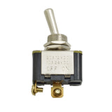 RoadPro RP5582 Toggle Switch Two Position OnOff Switch with Screw Connector 0.75Inch Flat Single Pole Single Throw 25 Amp 12v