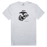 Graphic Tee,Eagle/Globe/Achor, White, XL