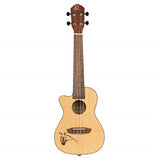 Bonfire Series Left-Handed Concert Acoustic-Electric Ukulele