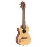 Bonfire Series Left-Handed Concert Acoustic-Electric Ukulele
