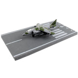 Mcdonnell Douglas Av-8B Harrier Ii Attack Aircraft Green Camouflage United States Marine Corps With Runway Section Diecast M