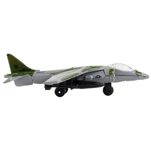 Mcdonnell Douglas Av-8B Harrier Ii Attack Aircraft Green Camouflage United States Marine Corps With Runway Section Diecast M