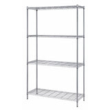 Convenient Shelving Unit Pack, 4-Tier, 30W X 18D X 72H, 300 Lb. Load Capacity Per Shelf, Includes: (4) Wire Shelves, (4) Posts,