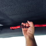 JSD 2PCS Aluminum Grab Handles For 2021-2025 Ford Bronco 2&4 Door ONLY Fit Front Seat Roll Bar Handgrip Handles（Not Fit Rear Seat), Red