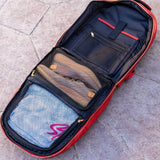Red Leather Commuter Bag