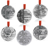 Bible Verse 6-Piece Ornament Set