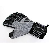Vizari Pasadena F.P. Goalkeeper Gloves W/ Finger Protection – Black/Silver